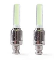 фонарик на нипель огонек dvf-03 зеленый (2шт на блистере, датчик движения)/10/500  фото