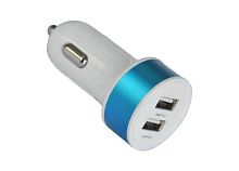 зу в прикуриватель на 2 гнезда usb орбита av-334 (2000ma, 5b)/500  фото